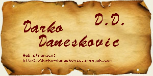 Darko Danesković vizit kartica